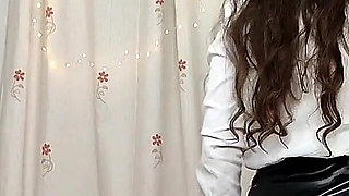 Secretary Stripteasing High Heel Fucked