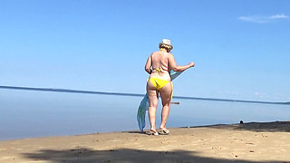 My Wife on the Beach