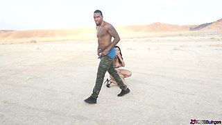 Naughty Swinger Slut Gets Her Outdoor BBC Fantasy in the Desert