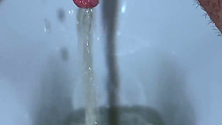 Close-up Мorning Pee Compilation! Showing Dirty Pads! POV!