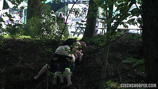 Czech Snooper 4 Festival Slut Fucked in Public During an Exhibitionist Hookup!