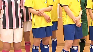 JAV Soccer School with Sexis Japaneses Teens Fucked by Trainers