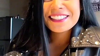 Face Fucked - Petite Latina in the Loop with Extreme Blowjob in POV