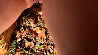 Outdoor Forest Fun - Wet Handjob, Deep Blowjob and Risky Doggy Fuck