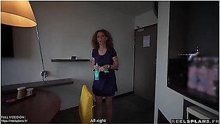 Perfect Ass French Milf Maid Caught Masturbating And Fucked In Anal By !! Hotel Guest