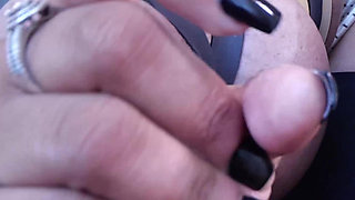 Danni Jerks It with Tits Tied and Pulled