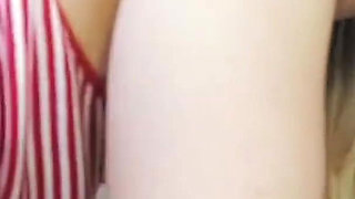 SisLovesMe - pretty big assed babe with glasses lets her horny stepbro cover her juicy twat with cum