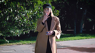 Outdoors Smoking with Beaty Russian Girl 2