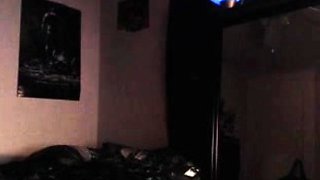 Cute amateur brunette naughty in solo jerking show on camera