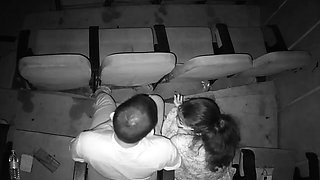 Horny College Lovers Romance In Theatre