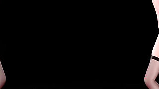 [mmd] Haku & Miku-baam Double Meat Urinal Dance Humiliation Lewd Pattern Transparent Black Silk Riding