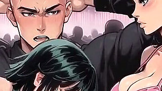 My New Girlfriend Taboo Hentai Game Ep.62 Swinger Couple Caught During a Deepthroat Foursome in the Club Vip Booth!