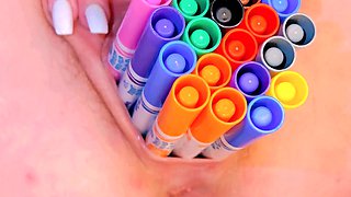 Amateur brunette ariana marie solo toying