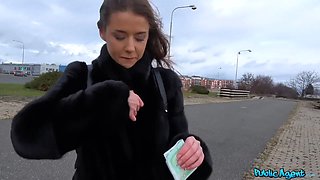 Public agent - she's so hardcore hot and her vagina so perfect and pearly wet