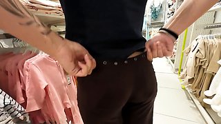 Embarrassed naked, public feet, jeans fetish