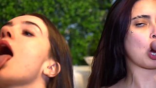 2 Curvy Busty Bootylicious Babes Suck & Ride 2 Hefty Cocks In a Crazy Foursome
