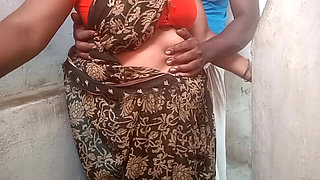 Village priyanka aunty outdoor  blowjob