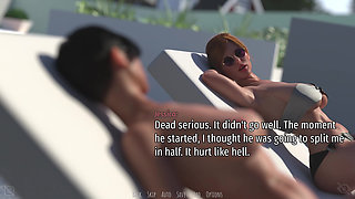 Shadows of Seduction V0.5 - P3 Lia and MILF Jessica's Scorching Breast Massage by the Pool