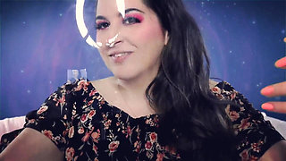 Pink Lipstick on Plexiglass Asmr