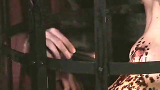 A Naked Witch in a Cage Gets to Feel Ice-cold Water and Hot Wax