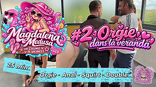 COLO PORNO 2026 - Orgy in the Sunroom FRENCH - ANAL - SQUIRT - DP