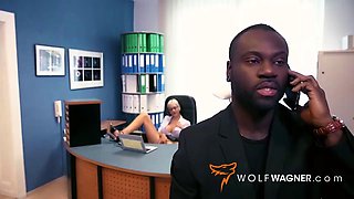 Lena Lays Big Cock Lesbian Cunnilingus with Wolf Wagner