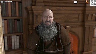 The princess gives a sexy handjob while showing off her big butt