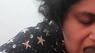 Aunty Shows Her Pussy While Watching TV