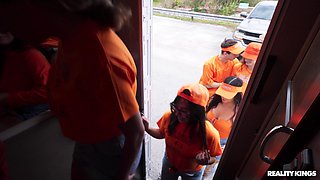 Naughty girls sex orgy unbelievable X-rated clip