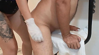 I Lick His Ass, Give Him a Prostate Massage and Milk Cock