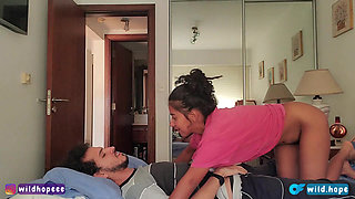 Wild Hope's first porn video fucking with her husband