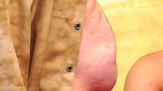 Penny's Flatten Cock Cum Smearing Handjob