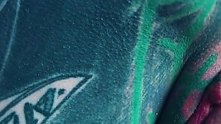 I Masturbate Outside My Anal Hole with Dildo Until I Need to Pee