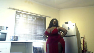 Black BBW Lingerie Tease