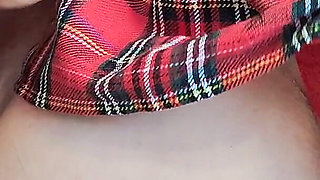Plaid Skirt Seduction - Triple Load From My Hot Wife