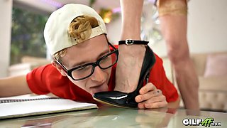 Punished by granny! Skinny 60 you Jacy Fucks Student