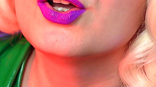 ASMR slowly lipstick tease