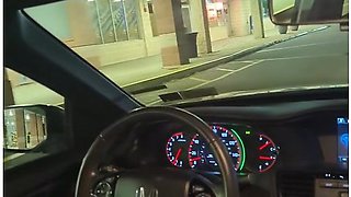 Sloppy Deepthroat Road Head W/ Pussy Out Drive Thru Public Car Blowjob Ofjackandjami