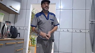Fanny Squirting Gets Plumbers Creampie in Shower