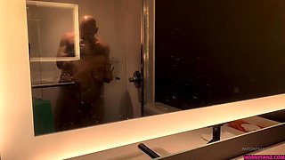 Payton Preslee delivers intense sensual shower passion with passionate curves