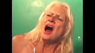 Mature Blonde MILF Gets Pussy Fucked and Fingered in Bedroom - Cum in Mouth Creampie