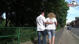 German mature housewife towed on the street