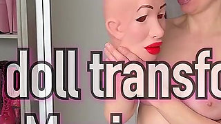Silicone Doll Transformation with Monica Mask