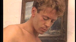 Blonde Bombshell Passion Kiss and Table Tease