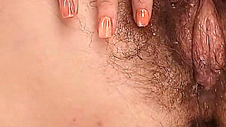 Clitoral Orgasm, Real Masturbation, Hot Housewife Touching Her Hairy Pussy