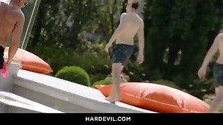 Helena Valle, Viola Cami And Aaron Rock Pound Pussies In Hardcore Double Penetration Interracial Threesome