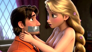 Rapunzel's First Time with Flynn Rider in HD