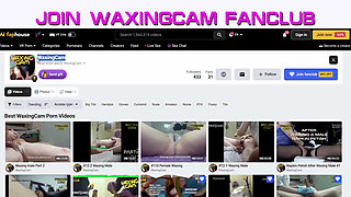 #205(1) Male Waxing. Guy's Ass.