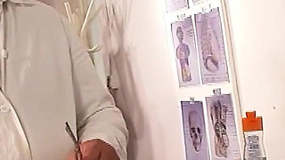 Redhair pregnant fucked by man with disgusting cock at the gynecologist