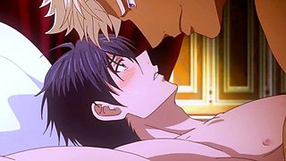 Titan dominates bride in bed after erotic anime feast